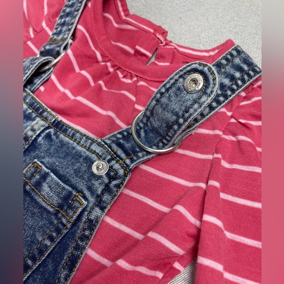 7 for all mankind Denim Overall Dress | 12 months - Picture 4 of 7